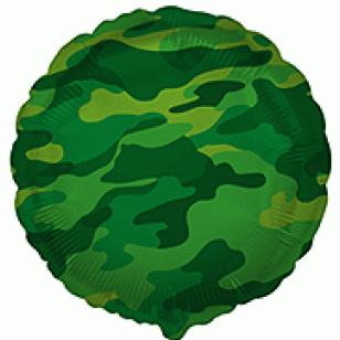 Camouflage Print Army Balloon
